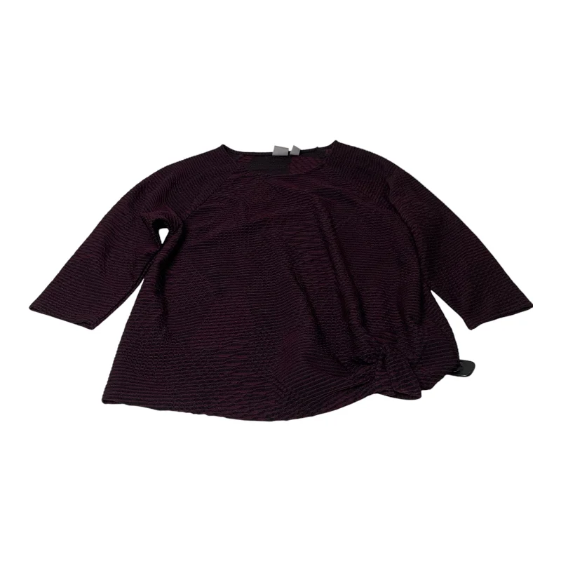 Top Long Sleeve By Easywear By Chicos In Purple, Size: L