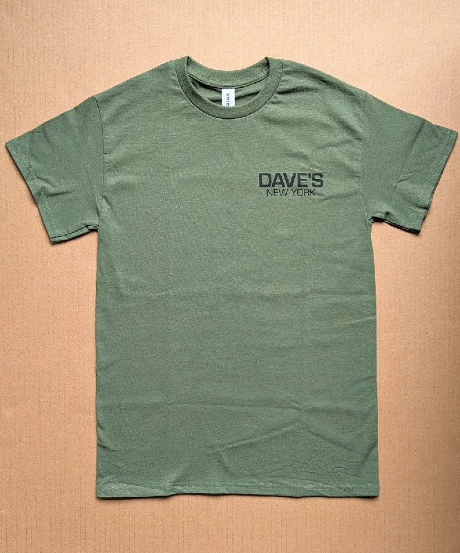 Dave’s New York Work Logo Short Sleeve T-Shirt - Military Green