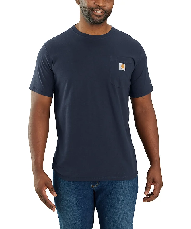 Carhartt Men's Force Short-Sleeve Pocket T-Shirt - Navy