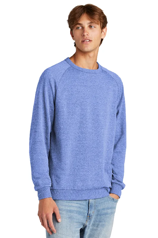 District Mens Perfect Tri Fleece Crewneck Sweatshirt - Royal Blue Frost