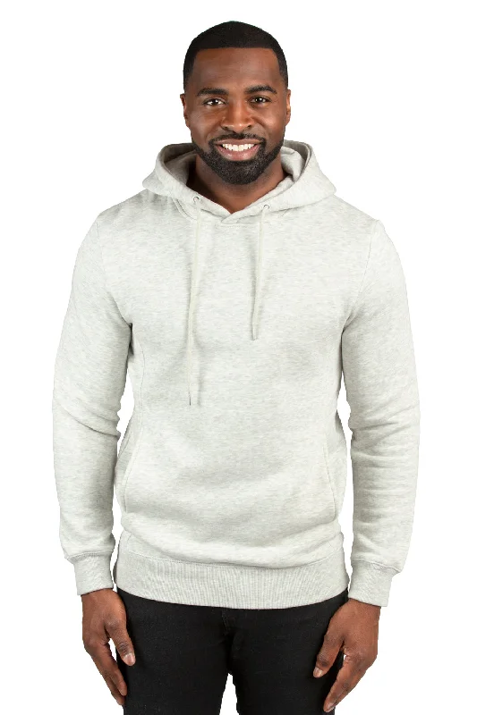 Threadfast Apparel Mens Ultimate Fleece Hooded Sweatshirt Hoodie w/ Pockets - Heather Oatmeal