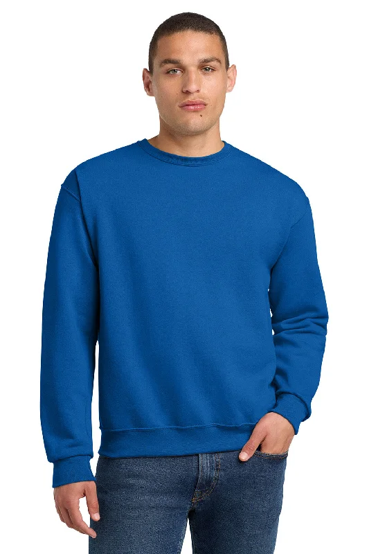 Jerzees Mens NuBlend Fleece Crewneck Sweatshirt - Royal Blue