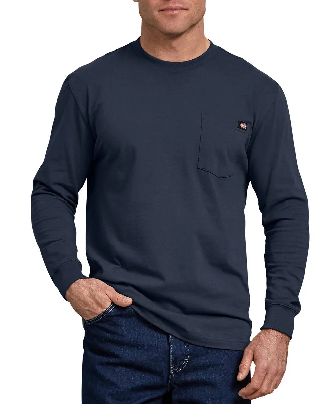 Dickies Heavyweight Long Sleeve Pocket T-shirt - Dark Navy