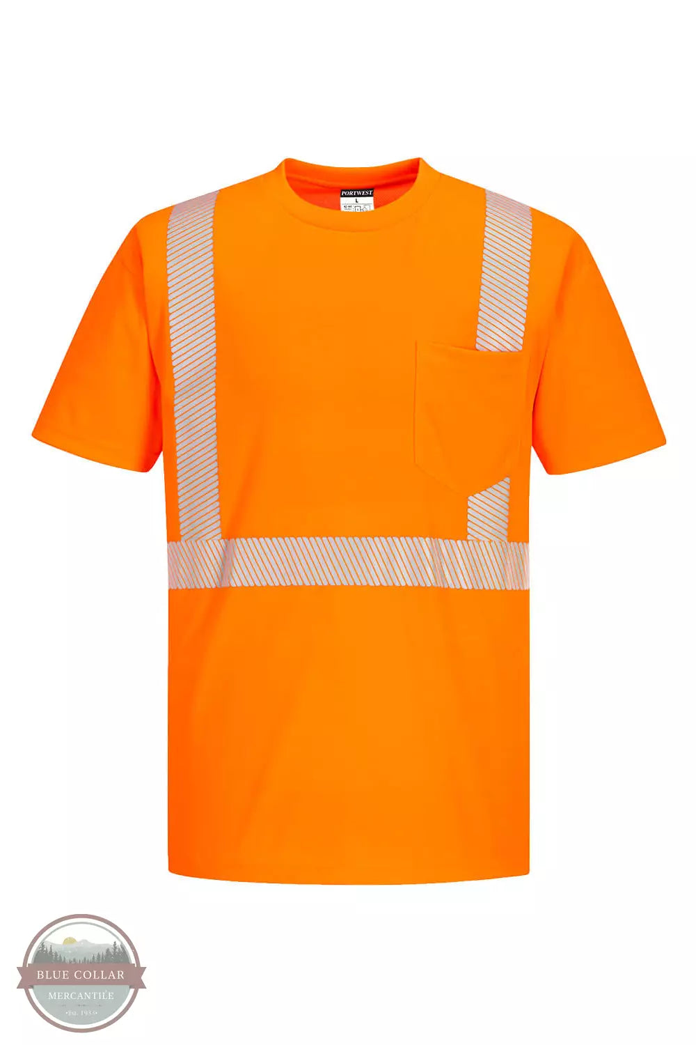 Hi-Vis Orange Segmented Tape T-Shirt S194OR