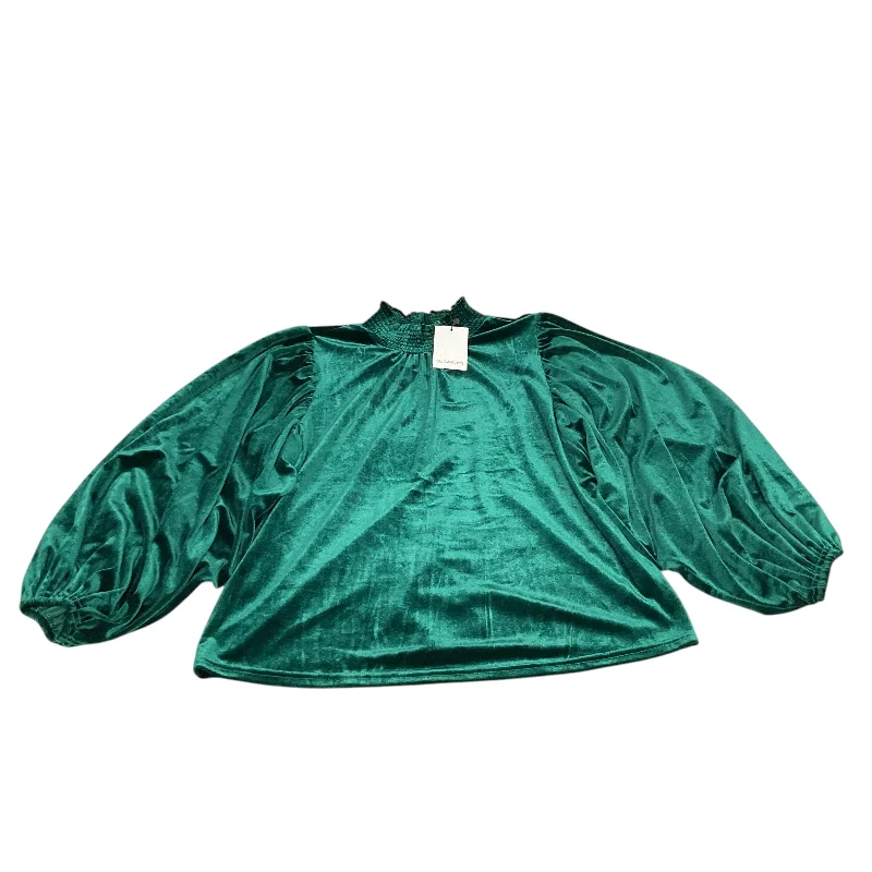 Top Long Sleeve By Sugar Lips In Green, Size: M