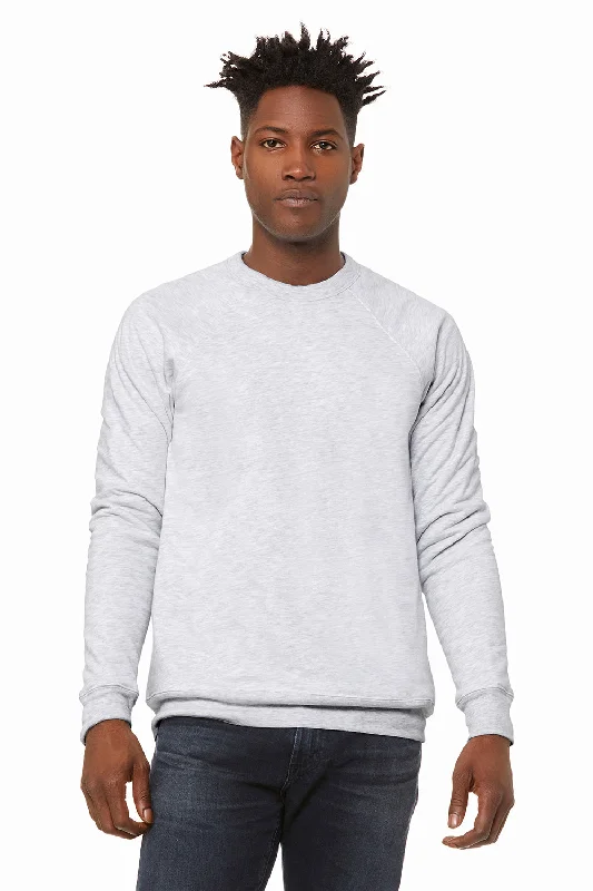 Bella + Canvas Mens Sponge Fleece Crewneck Sweatshirt - Ash Grey