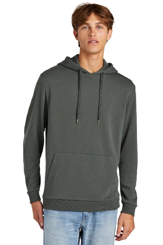 District Mens Perfect Tri Fleece Hooded Sweatshirt Hoodie w/ Pouch Pocket - Deepest Grey