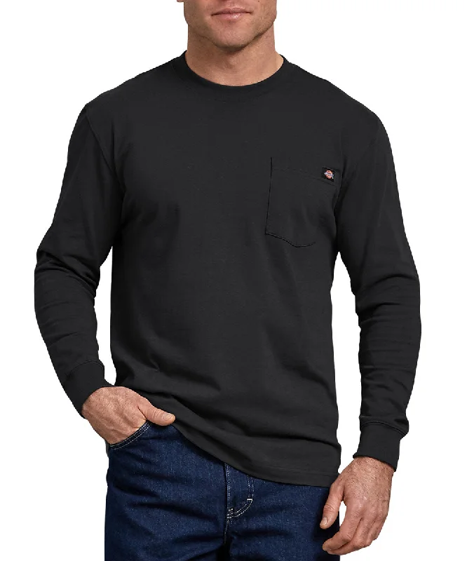 Dickies Heavyweight Long Sleeve Pocket T-shirt - Black