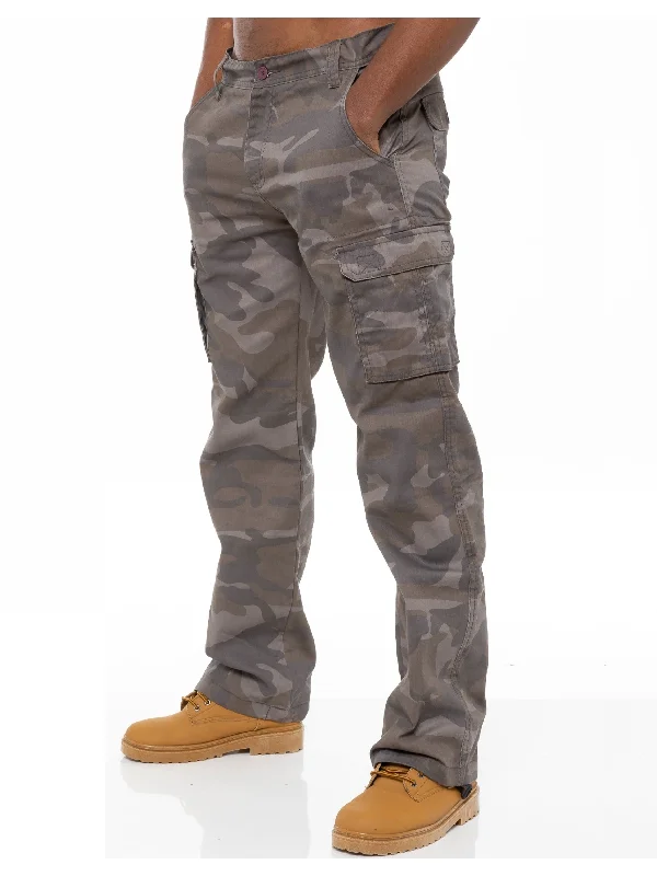 Kruze | Mens Cargo Camo Trousers