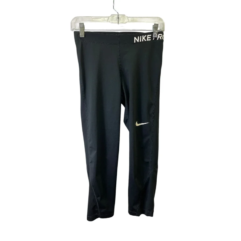 Athletic Leggings By Nike In Black, Size:M