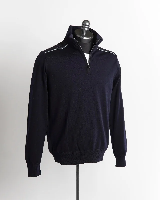 Reflex Cool Touch 4.0 Zipped Pullover Sweater / Navy