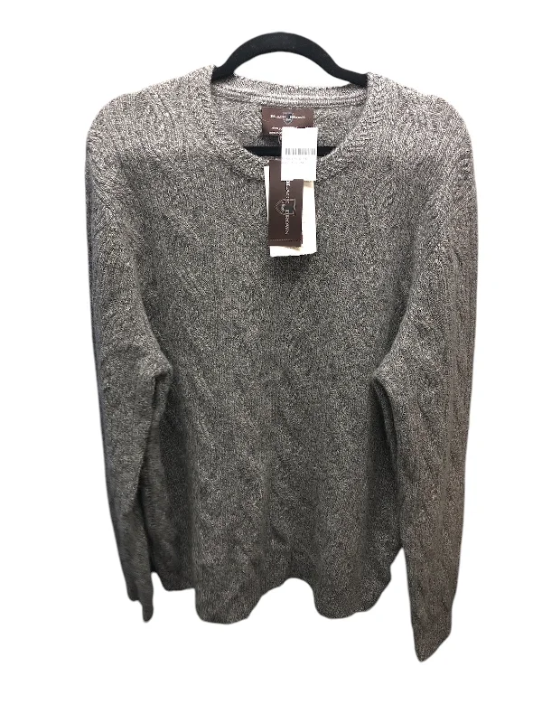 NWT Black Brown Men's Cashmere Gray 2XL