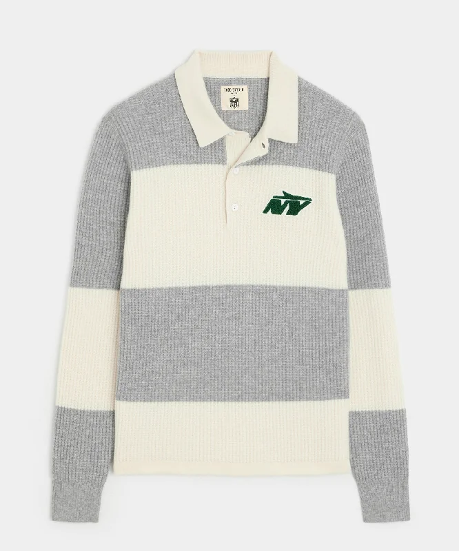 Todd Snyder + NFL by Fanatics Jets Cashmere Rugby Sweater