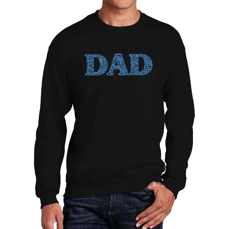 LA Pop Art Men's Word Art Crewneck Sweatshirt - Dad