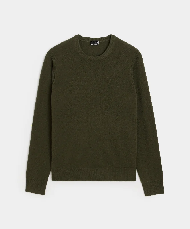 Cashmere Crewneck in Snyder Olive