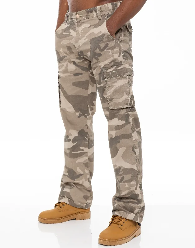 Kruze | Mens Cargo Camo Trousers