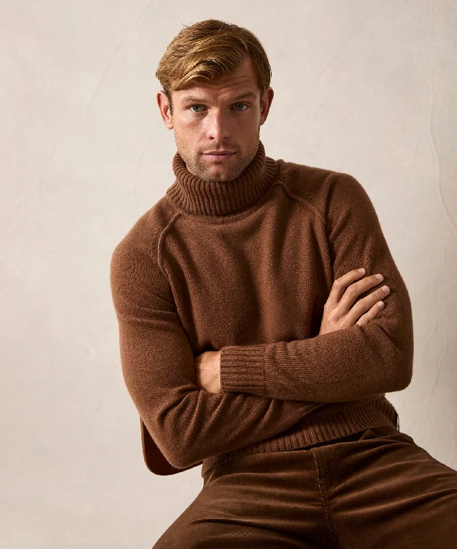 Nomad Cashmere Turtleneck in Pine Cone