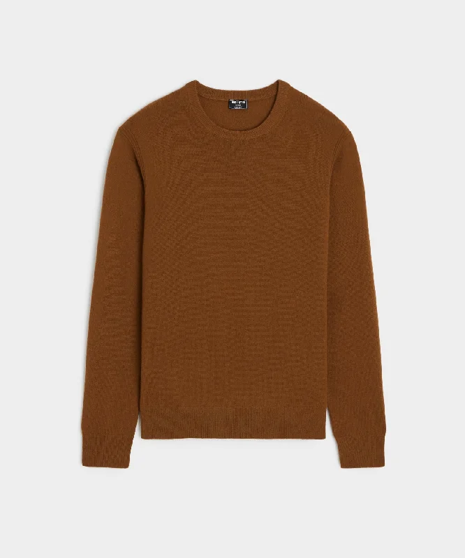 Cashmere Crewneck in Toasted Coconut