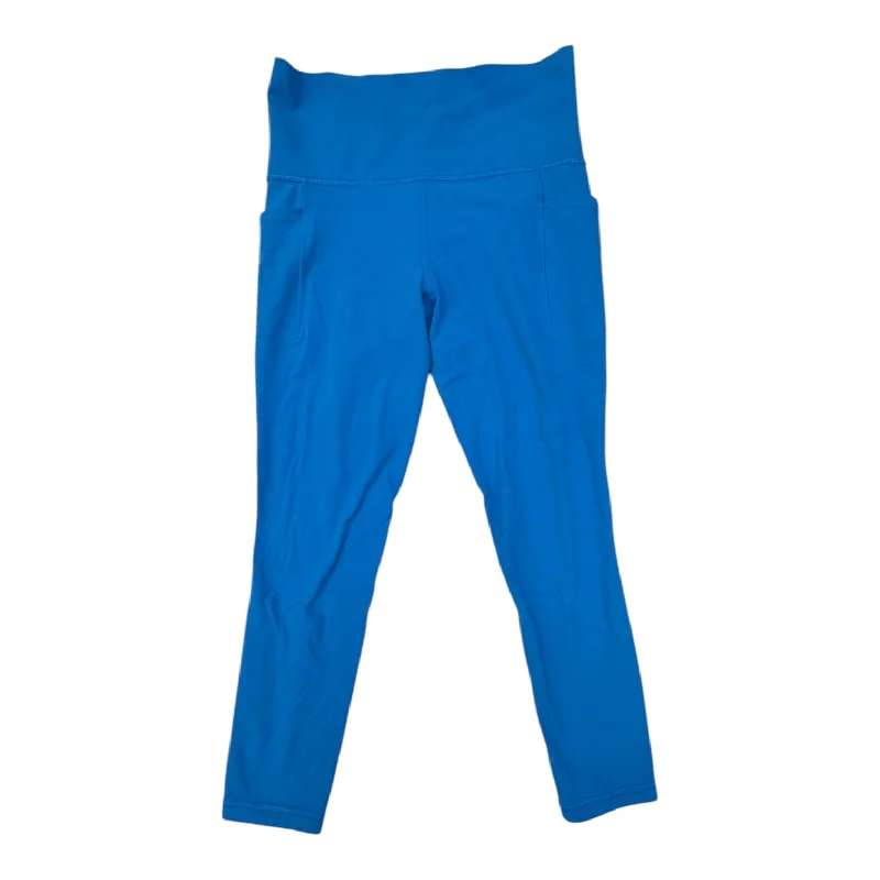 Athletic Leggings Capris By Athleta In Blue, Size:S