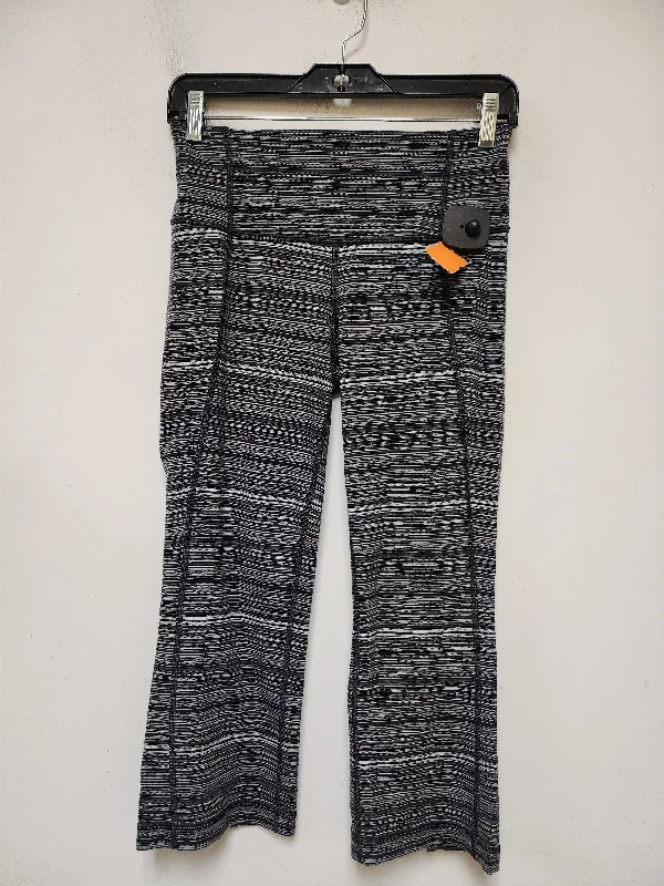 Athletic Leggings By Lululemon In Striped Pattern, Size: 6