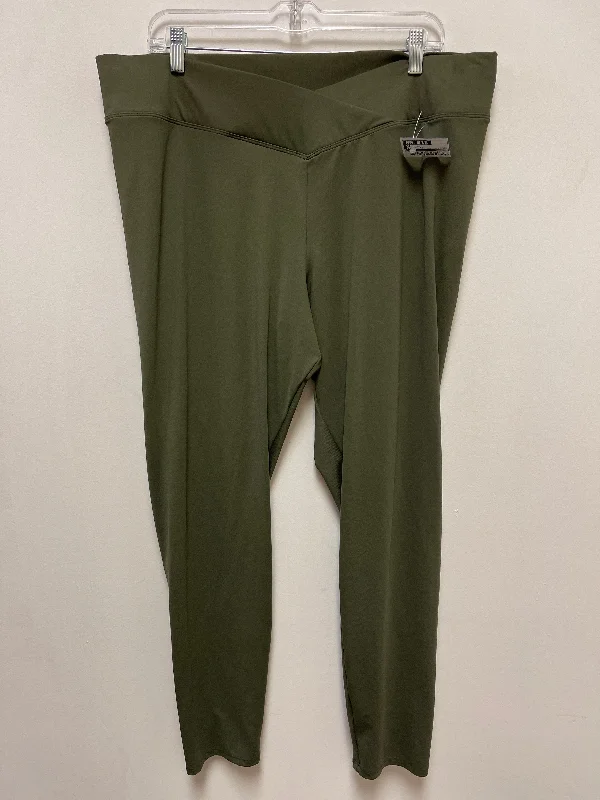 Pants Leggings By Express In Green, Size: Xl