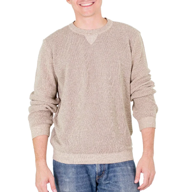 Men's Handmade Cotton Sporting Elegance Sweater (Guatemala)