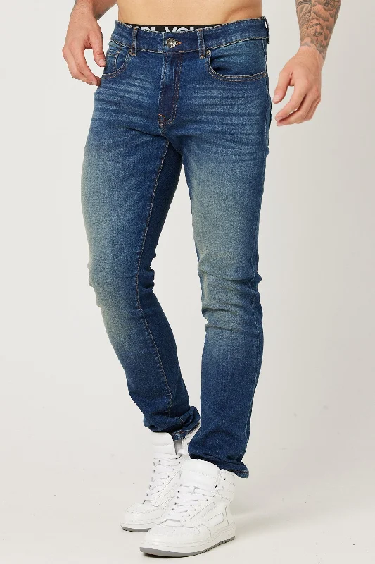 Monthope Tapered Jeans - Dark Blue