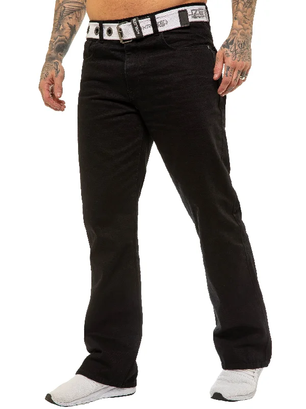 Kruze | Mens Bootcut Denim Jeans