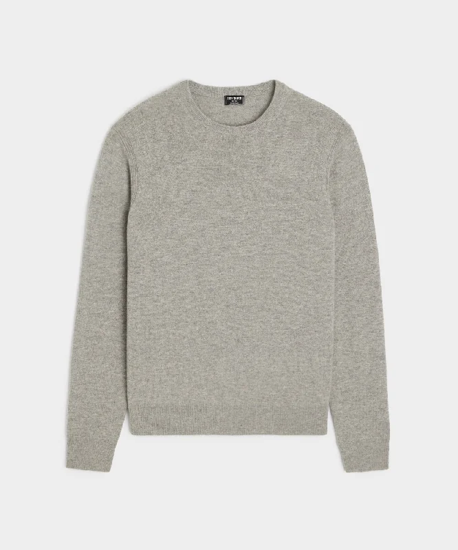 Cashmere Crewneck in Heather Grey