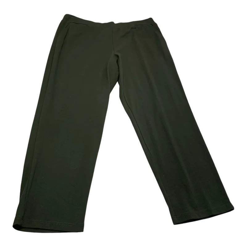 Pants Leggings By Appleseeds In Green, Size: Xl