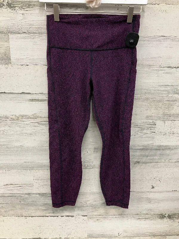 Athletic Leggings By Athleta In Purple, Size: S