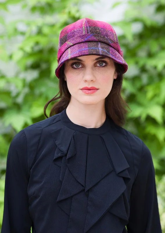 Mucros Flapper Hat | Pink Check